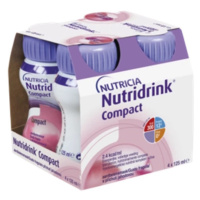 NUTRIDRINK Compact s jahodovou príchuťou 4 x 125 ml