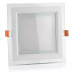 Mini LED panel štvorcový Glass zapustený 18W, 4000K, 1260lm, VT-1881G SQ (V-TAC)