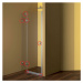 MEREO - Kovanie oválne pre sprchové dvere, pánt/pánt, CK10120E, CK10220E, CK10320E, CK10420E, ko