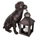 Polyresínový lampáš (výška 19 cm) Dog – Antic Line