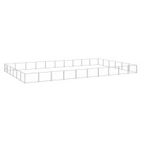 vidaXL Koterec pre psov striebornĂ˝ 60 mÂ˛ oceÄľ