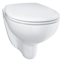 Wc so sedátkom softclose závesné GROHE Bau Ceramic alpská biela zadný odpad 39351000