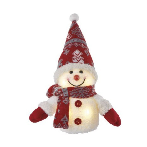 LED vianočný snehuliak Barney 25 cm teplá biela EMOS