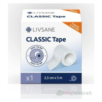 LIVSANE Fixačná páska CLASSIC 2,5cm x 5m, cievka, 1 ks