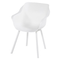 Biele plastové záhradné stoličky v súprave 2 ks Sophie Element – Hartman