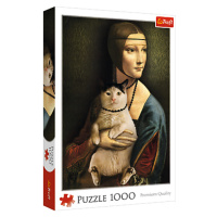 Trefl Puzzle 1000 - Dáma s mačkou