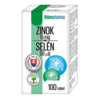 EDENPHARMA Zinok15 mg + selén 50 µg 100 tabliet