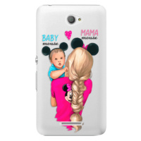 Plastové puzdro iSaprio - Mama Mouse Blonde and Boy - Sony Xperia E4