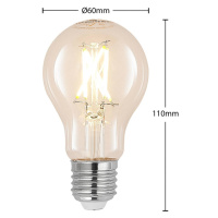 LED E27 6W 2 700 K filament, stmievateľná číra 2ks