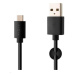 FIXED dátový a nabíjací kábel, USB-A -> USB-C, 20 W, dĺžka 2 m, čierna