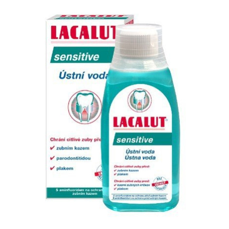 Lacalut SENSITIVE ústna voda na citlivé zuby a zubné kŕčky 300 ml