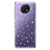 Odolné silikónové puzdro iSaprio - Abstract Triangles 02 - white - Xiaomi Redmi Note 9T