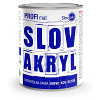 SLOVLAK Slovakryl Profi Mat  0199 – čierny,0.75kg