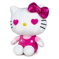 Play by Play Hello Kitty 50th Anniversary Plush Figure Pink Bow Pink Shirt 36 cm