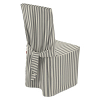 Dekoria Návlek na stoličku, sivo-biele prúžky, 45 x 94 cm, Quadro, 136-12