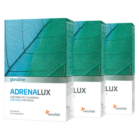 AdrenaLux 1+2 GRATIS - Vyrovnáva kortizol | Ľahšie zvládanie stresu | 3x 60 kapsúl | Sensilab