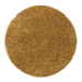 DOPRODEJ: 160x160 (průměr) kruh cm Kusový koberec Sydney Shaggy 3000 gold kruh - 160x160 (průměr