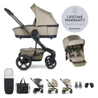 EASYWALKER Set XXL kočík kombinovaný Harvey5 Premium Pearl Taupe s príslušenstvom