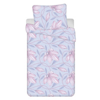 Svetlomodro-ružové krepové obliečky na jednolôžko 140x200 cm Orona – Jerry Fabrics