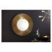 LuxD Dizajnové nástenné zrkadlo Letisha  zlaté  x  25816