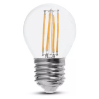 Žiarovka LED Filament E27 6W, 6400K, 780lm, G45 VT-2386 (V-TAC)