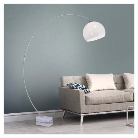 Elegantná oblúková lampa Mani s káblovým spínačom Paul Neuhaus