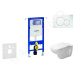 GEBERIT - Duofix Modul na závesné WC s tlačidlom Sigma01, alpská biela + Duravit D-Code - WC a d