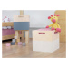 Benlemi Úložný drevený box BOKS do regálu s obdĺžnikovým úchytom Zvoľte farbu: Tyrkysová