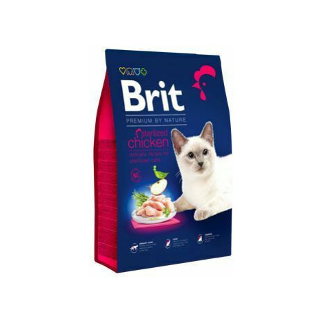Brit Premium Cat by Nature Sterilized Chicken 8kg zľava + Churu ZADARMO