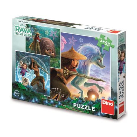 Dino RAYA A KAMARÁTI 3x55 Puzzle