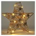 Solight 1v240 Vianočná LED hviezda Glitter 14 LED, teplá biela, 29 cm