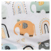 4home Detské bavlnené obliečky do postieľky Little elephant, 100 x 135 cm, 40 x 60 cm