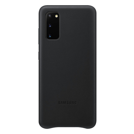 Kožené puzdro Samsung na Samsung Galaxy S20 Ultra G988 EF-VG988LB Leather Cover čierne