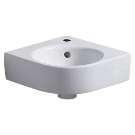 Geberit Selnova Compact rohové umývadielko selnova 69,5x61,5 cm otvor pre batériu uprostred 501.