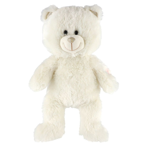 Teddies Rojko medveď biely plyš 40 cm na batérie