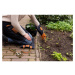 Modro-oranžové záhradnícke rukavice s ochranou zápästia Esschert Design Denim