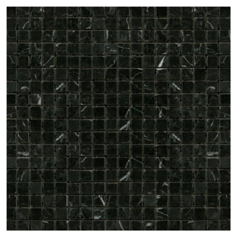 Kamenná mozaika Premium Mosaic Stone černá 30x30 cm leštěná STMOS15BKP