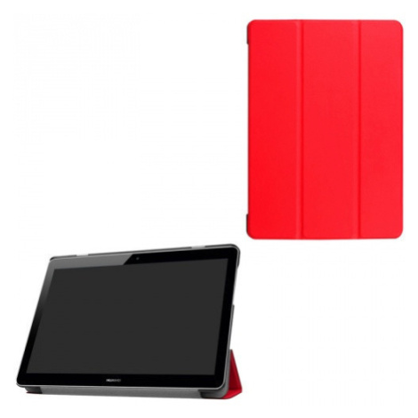 Huawei Mediapad T3 10.0, puzdro na priečinky, Trifold, červené