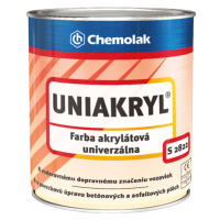 UNIAKRYL S 2822 - Farba na vodorovné dopravné značenie 5 kg 0199 - čierna