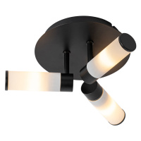 Moderné kúpeľňové stropné svietidlo čierne 3 svietidlo IP44 - Vaňa