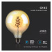 Žiarovka LED Filament E27 6W,1800K, 280lm, G125 VT-2126 (V-TAC)