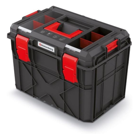 Kufr na nářadí XEBLOCCK LOG 54,6 x 38 x 40,7 cm černo-červený Prosperplast
