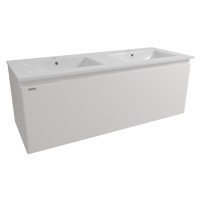 Kúpeľňová skrinka s umývadlom Naturel Ancona 120x45x46 cm biela ANCONA2120DVB
