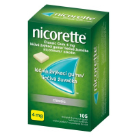 Nicorette Classic Gum 4 mg proti fajčeniu 105 ks