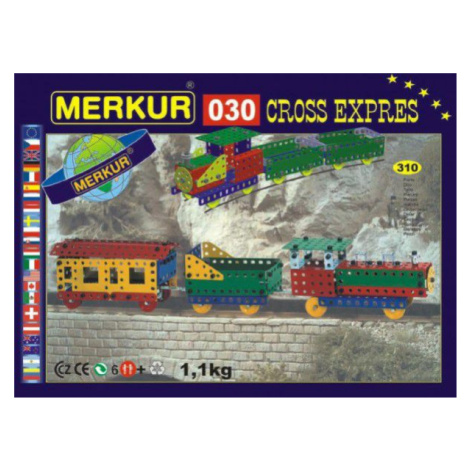 MERKUR Cross expres 030 Stavebnica 10 modelov 310ks v krabici 36x27x3cm Teddies