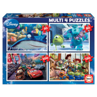 Detské puzzle Pixar Educa 150-100-80-50 dielov 15615 farebné
