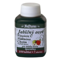 MedPharma Jablčný ocot + vitamín C+ vláknina + chróm 107 tbl