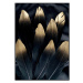 Obraz 50x70 cm Golden Feather – Malerifabrikken