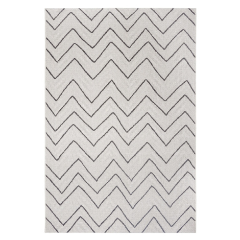 Kusový koberec Mujkoberec Original Flatweave 104839 Cream/Black – na ven i na doma - 160x230 cm 