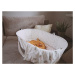 AHOJBABY Mojžišov košík pre bábätko Paper Dream white + matrac
